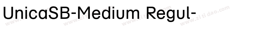 UnicaSB-Medium Regul字体转换